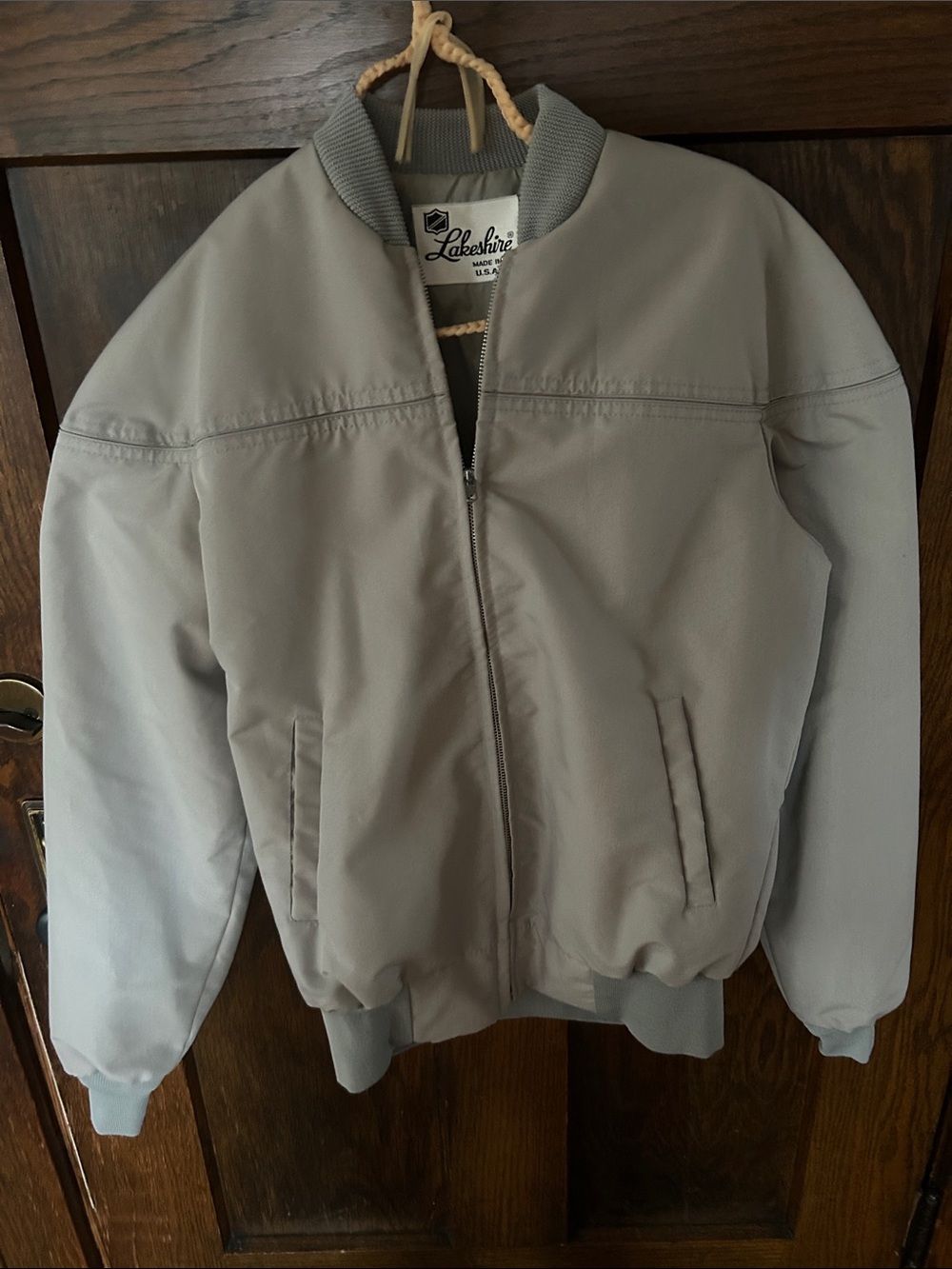 Vintage gray men’s bomb jacket S/M